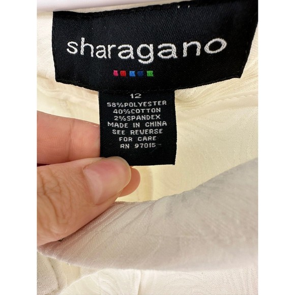 Sharagano Womens Coral Mid Rise Capri Crop Pants Size 12 - Picture 6 of 14